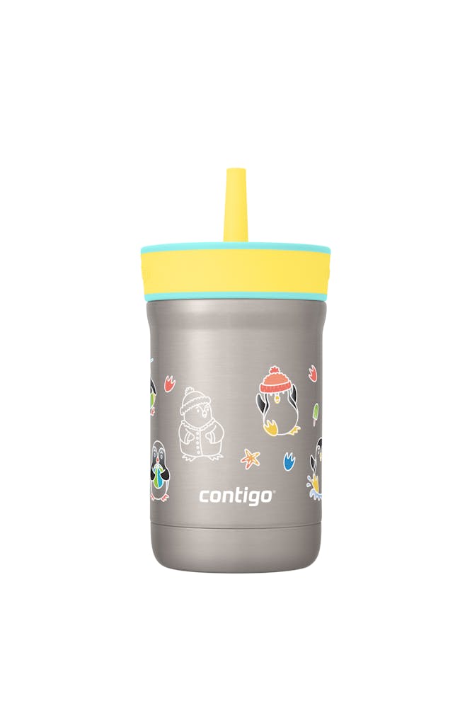Kids Leighton Spill-Proof Stainless Steel Tumbler with Straw, 12oz R8