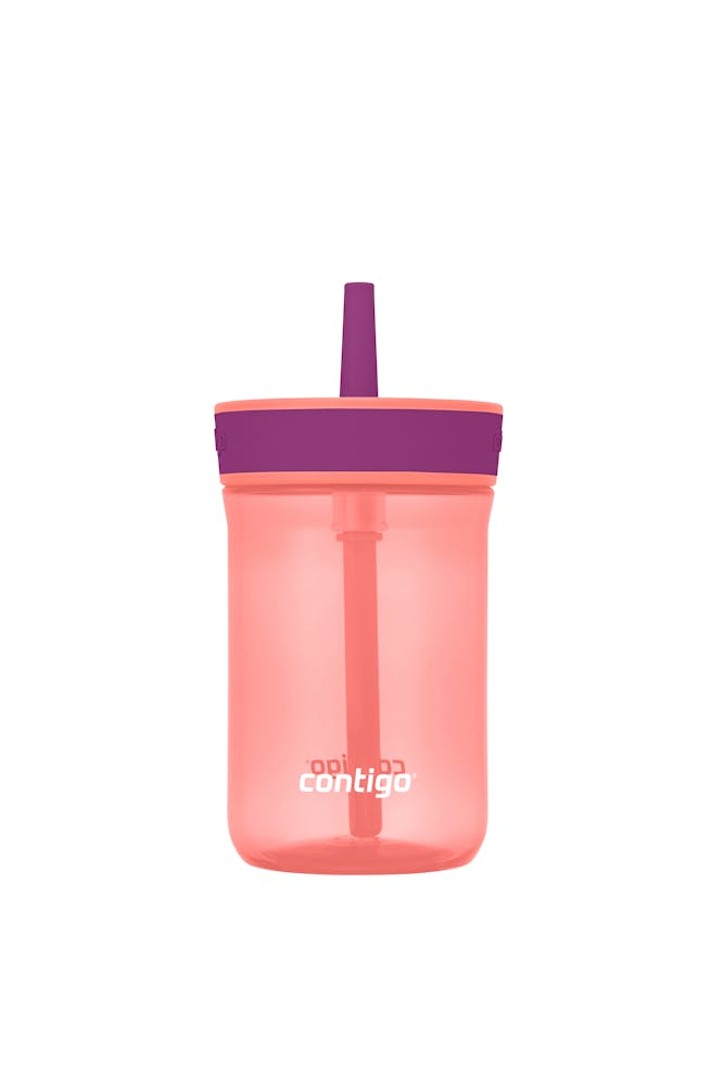 Kids’ Leighton Straw Tumbler with Spill-Proof Leak-Proof Lid, 14oz J9