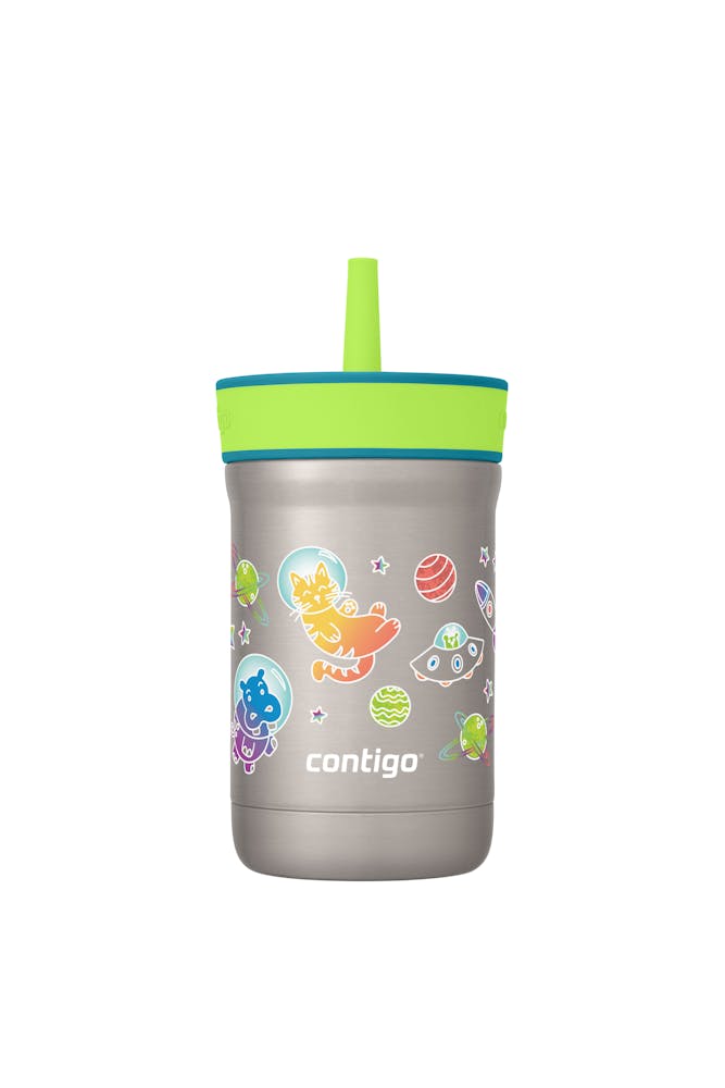 Kids Leighton Spill-Proof Stainless Steel Tumbler with Straw, 12oz R8