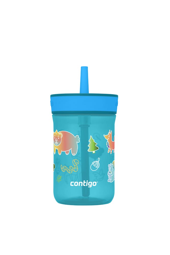 Kids’ Leighton Straw Tumbler with Spill-Proof Leak-Proof Lid, 14oz J9