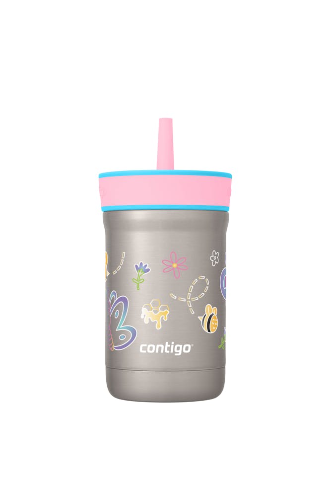 Kids Leighton Spill-Proof Stainless Steel Tumbler with Straw, 12oz R8